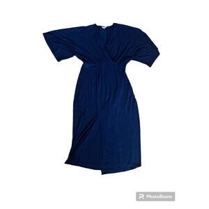 Ingrid and Isabel Navy Stretch Maternity Maxi Dress Size Small